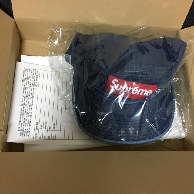 メンズ18SS Supreme Denim Camp Cap