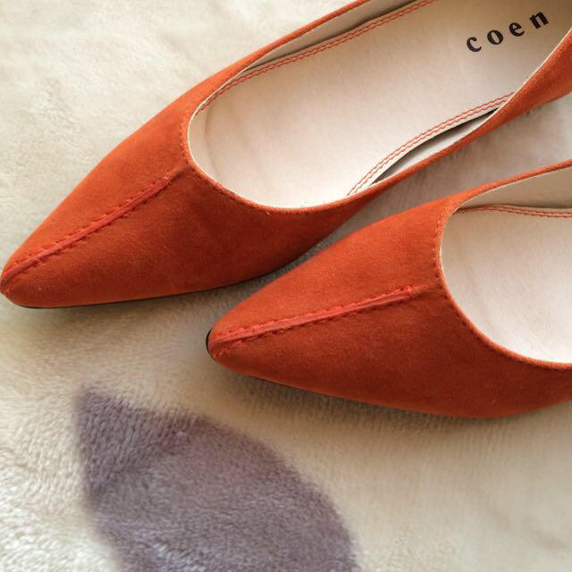 coen(コーエン)のcoen オレンジ レディースの靴/シューズ(ハイヒール/パンプス)の商品写真