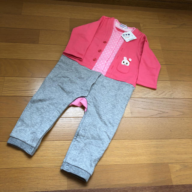 ミキハウス 新品 うさこロンパース80ベビー服(~85cm)