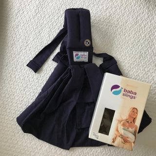 エルゴベビー(Ergobaby)の【美品】ババスリング  ピースネイビー(スリング)