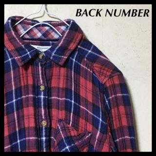 バックナンバー(BACK NUMBER)のBACK NUMBER バックナンバー 長袖シャツ くしゅくしゅ生地 チェック柄(シャツ/ブラウス(長袖/七分))