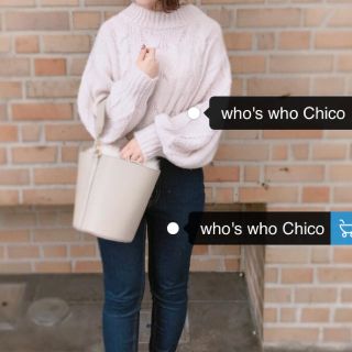 フーズフーチコ(who's who Chico)のフーズフーチコ♡ケーブルニット(ニット/セーター)