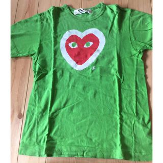 コムデギャルソン(COMME des GARCONS)のPLAY COMME des GARCONS 黄緑 Tシャツ(Tシャツ/カットソー(半袖/袖なし))