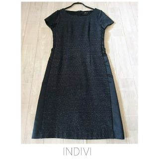 インディヴィ(INDIVI)のストレッチ ワンピース インディヴィ   (ひざ丈ワンピース)