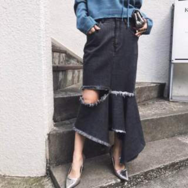 Ameri VINTAGE(アメリヴィンテージ)のameri  vintage zigzag skirt レディースのスカート(ロングスカート)の商品写真