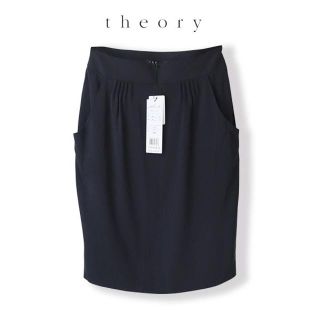 セオリー(theory)の未使用 タグ付き 定価19,950円 セオリー シルクスカート(ひざ丈スカート)