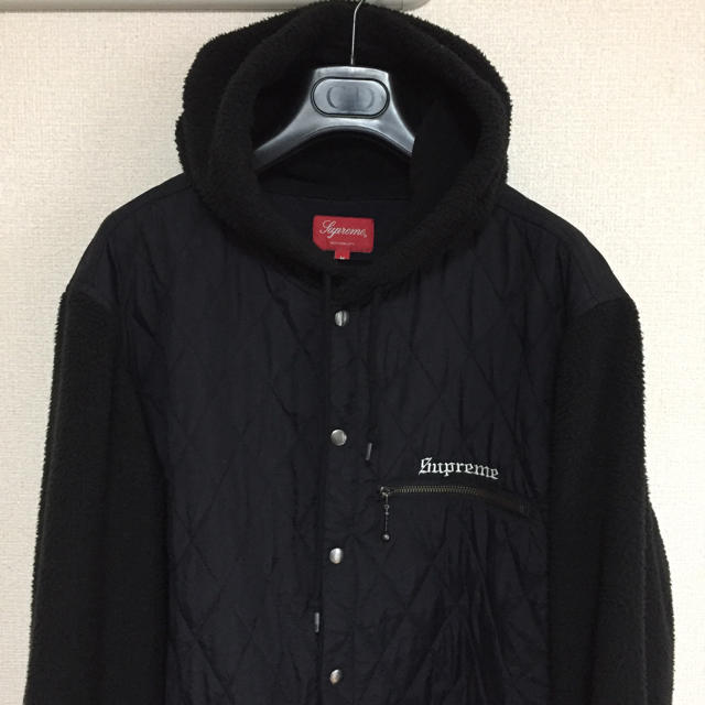 Supreme Hooded Fleece Nylon Shirt M