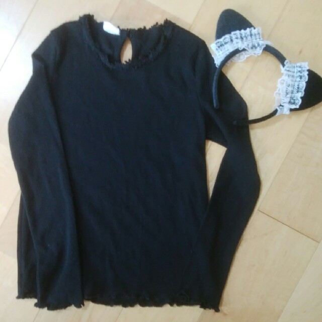 ハロウィン　黒猫　130　女の子　黒 エンタメ/ホビーのコスプレ(衣装)の商品写真