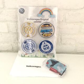 フォルクスワーゲン(Volkswagen)のフォルクスワーゲン（VW） 新品 コースター4枚セット 新品 エコバッグ (ノベルティグッズ)