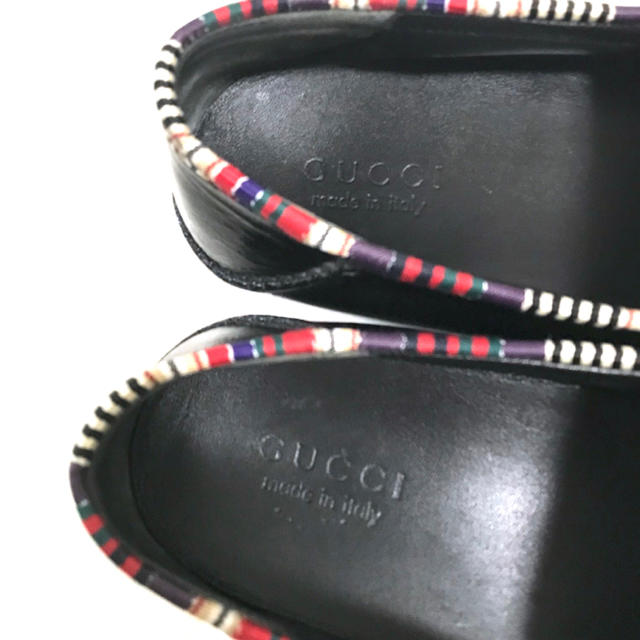 Gucci(グッチ)の定14万 GUCCI グッチ ピンズ付きエナメルタッセルローファー10 メンズの靴/シューズ(スリッポン/モカシン)の商品写真