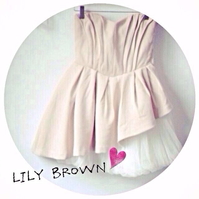 ♥︎lilybrownベアワンピ♥︎