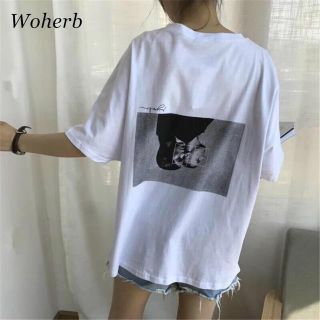 韓国ファッション 人気!バックプリントTシャツの通販 by 必ず在庫確認