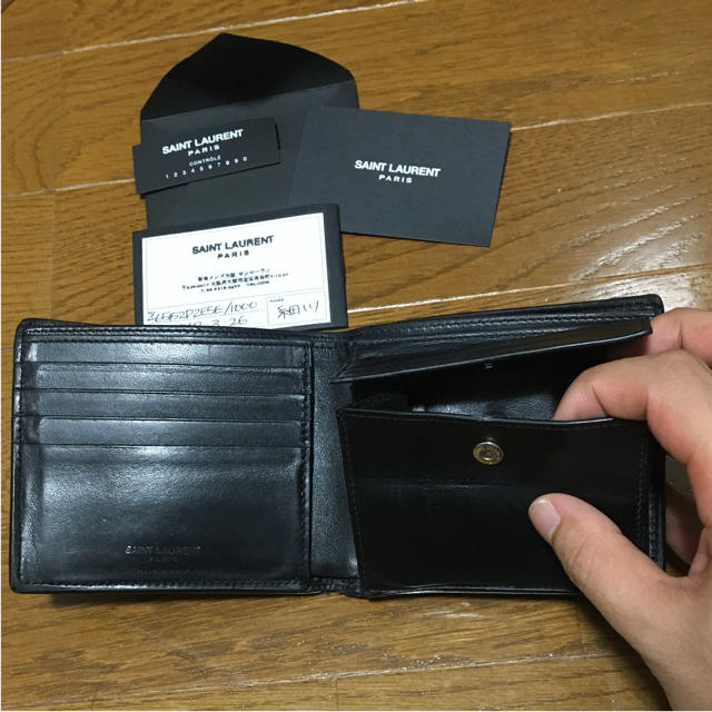 Saint Laurent - サンローラン 財布 二つ折り クロコの通販 by 元