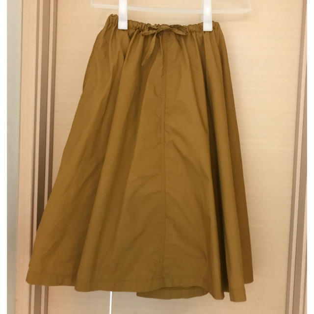 MUJI (無印良品)(ムジルシリョウヒン)のオーガニックコットンダンプイージーギャザーフレアスカート レディースのスカート(ひざ丈スカート)の商品写真
