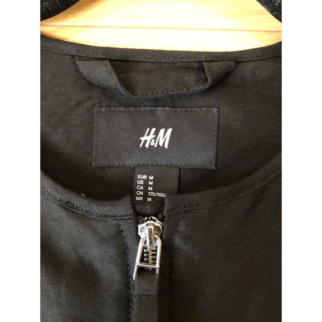 H&M(エイチアンドエム)の  H&M  リネンブレンドフライトジャケット メンズのジャケット/アウター(フライトジャケット)の商品写真