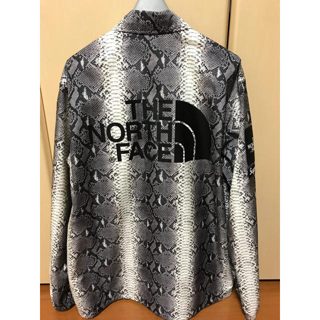 ナイロンジャケット最終値下げ supreme northface snakeskin 黒 M