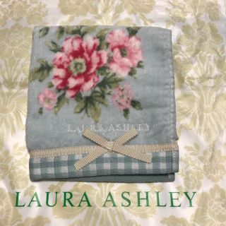 ローラアシュレイ(LAURA ASHLEY)のローラアシュレイ タオルハンカチ ミルナー /ブルー(ハンカチ)