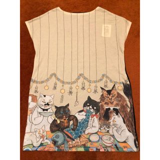 グラニフ(Design Tshirts Store graniph)の☆彡 新品タグ付 graniph 飼い猫のパーティー 石黒亜矢子 ☆彡(ミニワンピース)