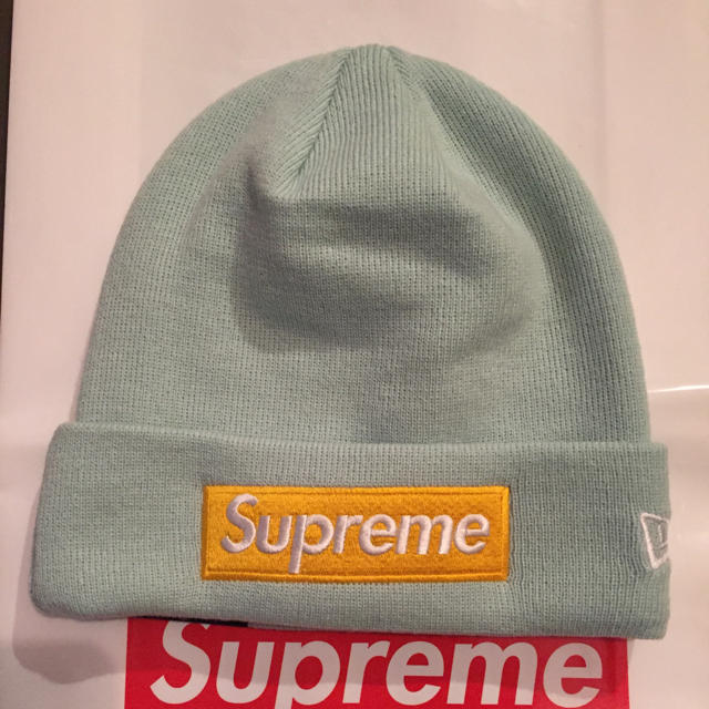 17AW Supreme New Era Box Logo Beanie