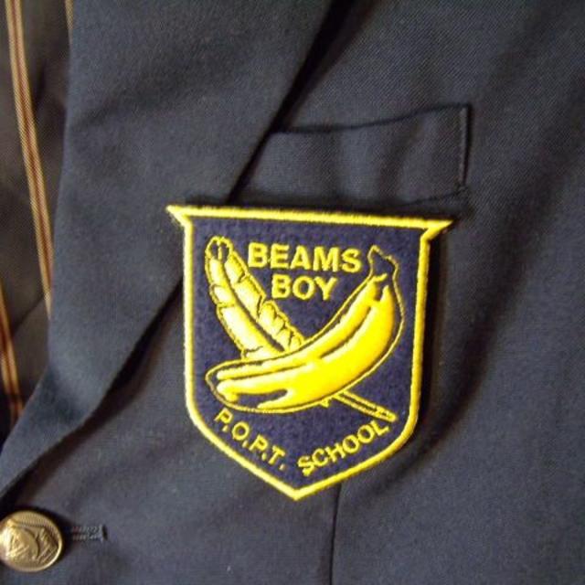 BEAMS BOY(ビームスボーイ)の1355　ビームス　ボーイ　日本製　ワッペン　テーラード　ジャケット　スーツ レディースのジャケット/アウター(テーラードジャケット)の商品写真