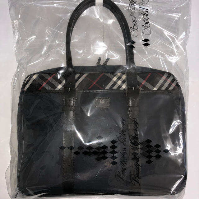 BURBERRY BLACK LABEL(バーバリーブラックレーベル)の超美品 バーバリー ブラックレーベル ビジネスバッグ メンズのバッグ(ビジネスバッグ)の商品写真