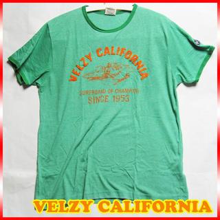 ロンハーマン(Ron Herman)のVELZY CALIFORNIA サーフTシャツ Mサイズ グリーン(Tシャツ/カットソー(半袖/袖なし))
