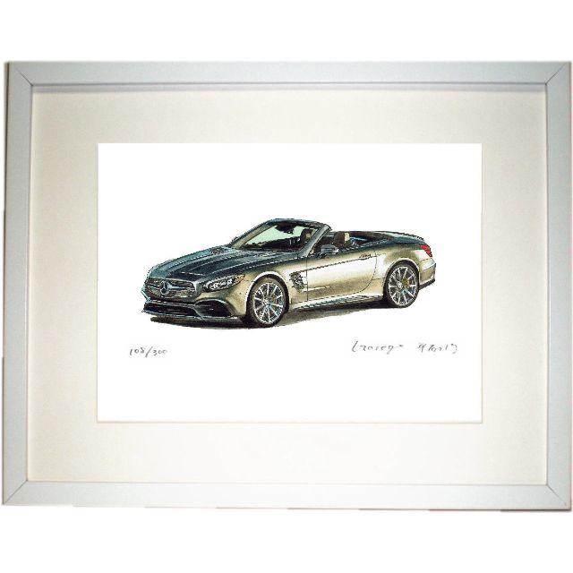 GC-777 AMG SL65限定版画 直筆サイン額装●作家 平右ヱ門美術品/アンティーク