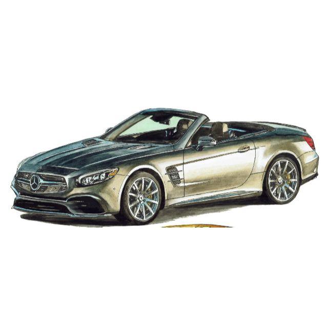 GC-780ベンツSL/AMG SL65限定版画 直筆サイン額装●作家 平右ヱ門 2