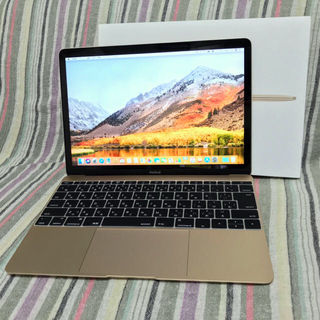 マック(Mac (Apple))のMacBook 256GB ゴールド MK4M2J/A (2015) (ノートPC)