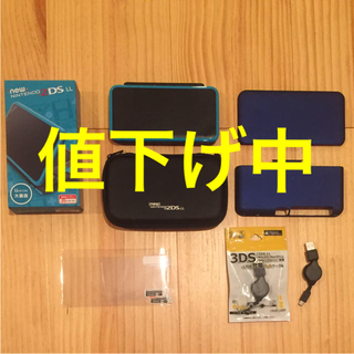 ニンテンドー2DS(ニンテンドー2DS)の☆コグミ☆様専用 Newニンテンドー2DS LL ブラック×ターコイズ(携帯用ゲーム機本体)