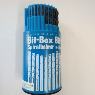 HSS鉄工ドリル  [ロータリーボックスセット] 19ｐｃｓ(工具/メンテナンス)