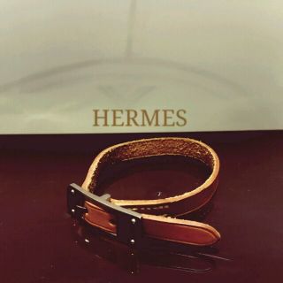 エルメス(Hermes)の【HERMES】革ブレスレット♪(ブレスレット/バングル)