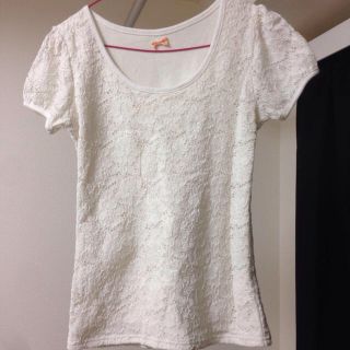 イング(INGNI)のINGNI花柄白Tシャツ(Tシャツ(半袖/袖なし))