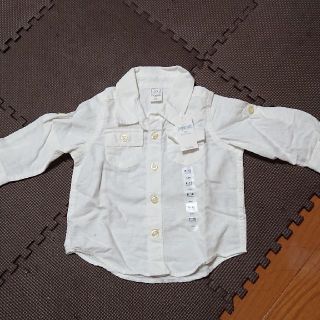 ベビーギャップ(babyGAP)のGAP 新品 白シャツ ベビー(シャツ/カットソー)