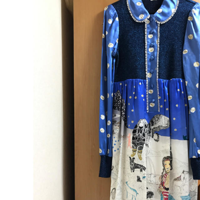 TSUMORI CHISATO(ツモリチサト)のツモリチサト 雪の日 パリコレ バルーン 丸襟 ワンピース 3回着 本物です👗 レディースのワンピース(ロングワンピース/マキシワンピース)の商品写真