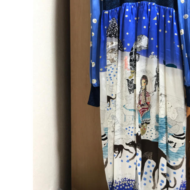 TSUMORI CHISATO(ツモリチサト)のツモリチサト 雪の日 パリコレ バルーン 丸襟 ワンピース 3回着 本物です👗 レディースのワンピース(ロングワンピース/マキシワンピース)の商品写真