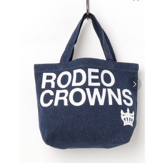 ロデオクラウンズワイドボウル(RODEO CROWNS WIDE BOWL)のロデオクラウンズ R goods ミニトート ブルー デニム(トートバッグ)