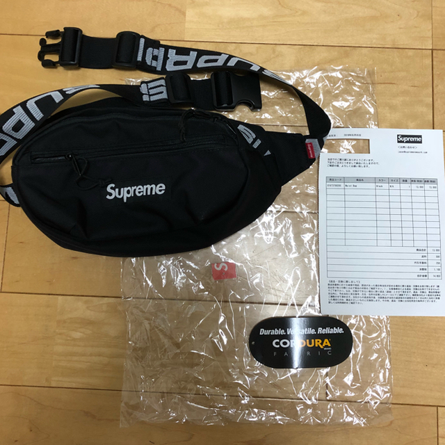 18ss supreme waist bag ウエストバッグ 黒