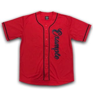 EXAMPLE GBY BASEBALL UNIFORM RED (シャツ)