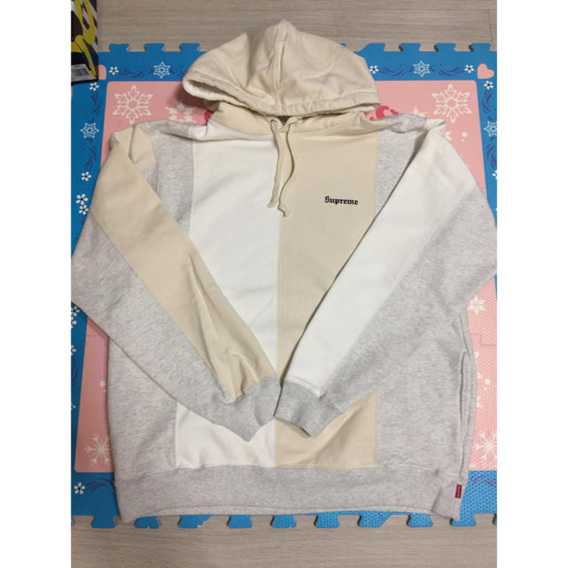 【M】SUPREME Tricolor Hooded Sweatshirt