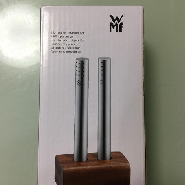 WMF(ヴェーエムエフ)のWMFソルト&ペッパースタンド新品 インテリア/住まい/日用品のキッチン/食器(収納/キッチン雑貨)の商品写真