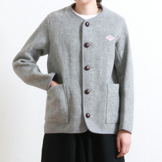 期間限定値下げ!】DANTON ダントン ウールモッサ ノーカラージャケット-