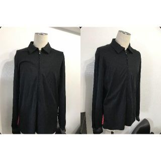 プラダ(PRADA)の●5万希少プラダスポーツ黒ライン入りＷジップコットン厚手シャツジャケット●美品(ジャージ)