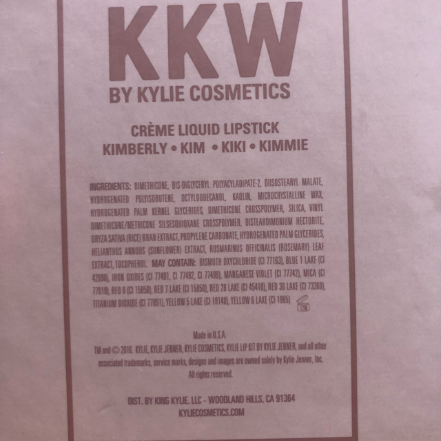 Kyliecosmetics kim × kylie lip