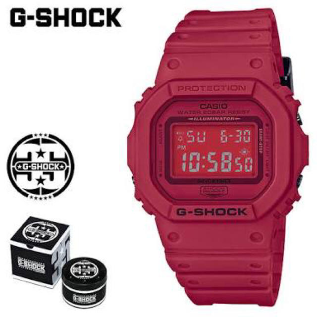 G-SHOCK(ジーショック)の新品 G-SHOCK 35周年 DW-5635C-4JR RED OUT限定 メンズの時計(腕時計(デジタル))の商品写真
