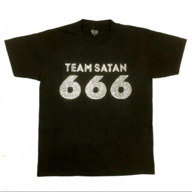 666(シックスシックスシックス)のチームサタン TEAM SATAN ブラック&シルバー XL メンズのトップス(Tシャツ/カットソー(半袖/袖なし))の商品写真