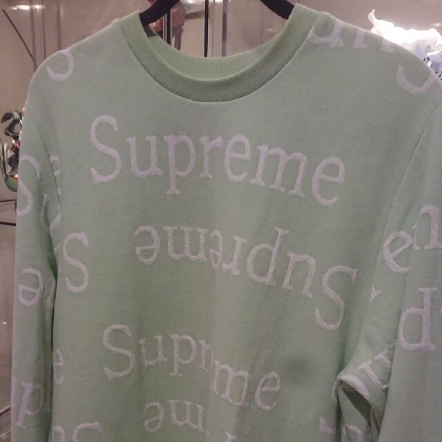 Supreme(シュプリーム)の格安★supreme jacquard logo crewneck★美品 メンズのトップス(スウェット)の商品写真