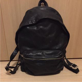 サンローラン(Saint Laurent)の★流れ星様専用★サンローラン オールレザー バックパック リュック 黒(バッグパック/リュック)