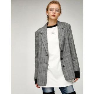 マウジー(moussy)の【期間限定】moussy チェックジャケット(テーラードジャケット)