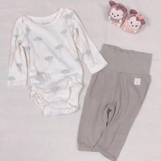 エイチアンドエイチ(H&H)のH&M＊長袖ロンパース&パンツ set 68size(ロンパース)